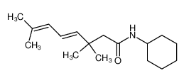 93811-62-2 N-Cyclohexyl-3,3,7-trimethyl-octa-4,6-diensaeure-amid