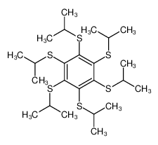 74542-72-6 spectrum, 1,2,3,4,5,6-hexakis(propan-2-ylsulfanyl)benzene