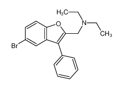 N-[(5-bromo-3-phenyl-1-benzofuran-2-yl)methyl]-N-ethylethanamine 80592-86-5