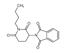 2-(1-butyl-2,6-dioxopiperidin-3-yl)isoindole-1,3-dione 54946-23-5