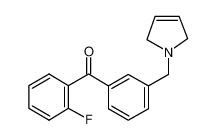 [3-(2,5-dihydropyrrol-1-ylmethyl)phenyl]-(2-fluorophenyl)methanone 898749-23-0