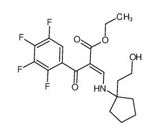 1132814-55-1 spectrum, ethyl 3-{[1-(2-hydroxyethyl)cyclopentyl]amino}-2-(2,3,4,5-tetrafluorobenzoyl)acrylate