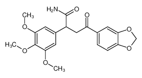 88775-41-1 4-(3,4-methylenedioxyphenyl)-4-oxo-2-(3,4,5-trimethoxyphenyl)butyramide