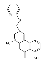 7-methyl-9-(pyridin-2-ylsulfanylmethyl)-6,6a,8,9-tetrahydro-4H-indolo[4,3-fg]quinoline 57935-49-6