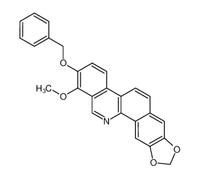 61774-75-2 spectrum, 8-(benzyloxy)-7-methoxy-2,3-(methylenedioxy)benzo(c)phenanthridine