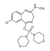 7-chloro-5-dimorpholin-4-ylphosphoryloxy-N-methyl-3H-1,4-benzodiazepin-2-amine 59318-14-8