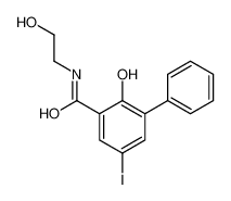 2-hydroxy-N-(2-hydroxyethyl)-5-iodo-3-phenylbenzamide 63992-47-2