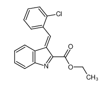 ethyl 3-[(2-chlorophenyl)methylidene]indole-2-carboxylate 85137-89-9