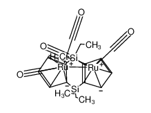 329790-71-8 structure, C22H28O4Ru2Si2