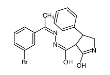 (3R,4S)-N-[(E)-1-(3-bromophenyl)ethylideneamino]-2-oxo-4-phenylpyrrolidine-3-carboxamide 1051487-82-1