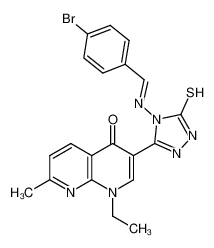 1216936-55-8 structure, C20H17BrN6OS