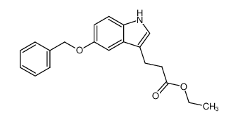 3-(5-benzyloxy-indol-3-yl)-propionic acid ethyl ester 102012-60-2