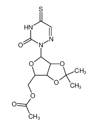 [2,2-dimethyl-4-(3-oxo-5-sulfanylidene-1,2,4-triazin-2-yl)-3a,4,6,6a-tetrahydrofuro[3,4-d][1,3]dioxol-6-yl]methyl acetate 20757-66-8