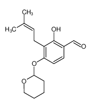 163041-67-6 spectrum, 2-hydroxy-3-(3-methylbut-2-en-1-yl)-4-[(tetrahydro-2H-pyran-2-yl)oxy]benzaldehyde