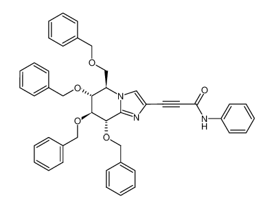 1300698-54-7 N-phenyl-3-((5R,6R,7S,8S)-6,7,8-tris(benzyloxy)-5-[(benzyloxy)methyl]-5,6,7,8-tetrahydroimidazo[1,2-a]pyridin-2-yl)propiolamide