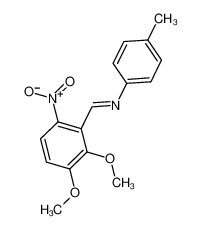 1-(2,3-dimethoxy-6-nitrophenyl)-N-(4-methylphenyl)methanimine 6315-99-7