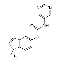 N-(1-Methyl-5-indolyl)-N'-(5-pyrimidinyl) urea 152239-44-6