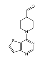 1-thieno[3,2-d]pyrimidin-4-ylpiperidine-4-carbaldehyde 916766-91-1