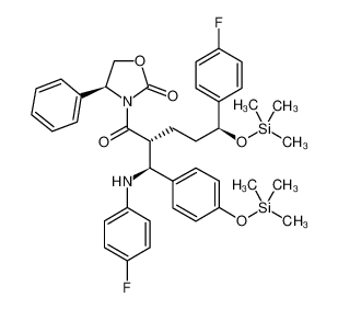 272778-12-8 3-[(2R,5S)-5-(4-氟苯基)-2-[(S)-[(4-氟苯基(氨基)]][4-(三甲基硅)氧]苯基]甲基]-1-氧代-5-[(三甲基硅)氧]苯基]-4-苯基-(4S)-2-恶唑烷酮