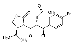 1433017-70-9 S-((1R,2S)-1-(4-bromophenyl)-1-chloro-3-((S)-4-isopropyl-2-oxooxazolidin-3-yl)-3-oxopropan-2-yl) ethanethioate