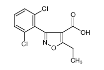 3-(2,6-dichlorophenyl)-5-ethyl-1,2-oxazole-4-carboxylic acid 286435-86-7