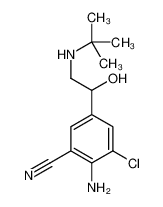 54239-59-7 2-amino-5-[2-(tert-butylamino)-1-hydroxyethyl]-3-chlorobenzonitrile