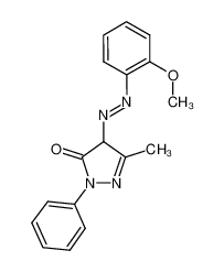 2,4-dihydro-4-[(2-methoxyphenyl)azo]-5-methyl-2-phenyl-3H-Pyrazol-3-one 4645-07-2