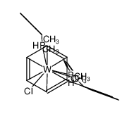 115364-22-2 structure, C34H32ClOP2W