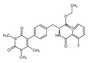 343851-28-5 structure, C25H25F2N3O5