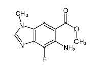 Methyl 5-amino-4-fluoro-1-methyl-1H-benzimidazole-6-carboxylate