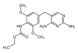 56066-28-5 [4-(2,4-diamino-pyrimidin-5-ylmethyl)-2,6-dimethoxy-phenyl]-carbamic acid ethyl ester