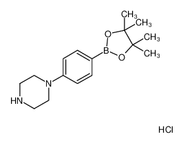 1-(4-(4,4,5,5-tetramethyl-1,3,2-dioxaborolan-2-yl)phenyl)piperazine hydrochloride 1415794-62-5