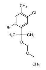 1-bromo-4-chloro-2-(2-(ethoxymethoxy)propan-2-yl)-5-methylbenzene 1437053-19-4