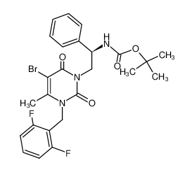 352303-69-6 spectrum, {(R)-2-[5-bromo-3-(2,6-difluoro-benzyl)-4-methyl-2,6-dioxo-3,6-dihydro-2H-pyrimidin-1-yl]-1-phenyl-ethyl}-carbamic acid tert-butyl ester