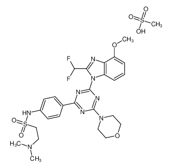 1246203-36-0 structure, C27H34F2N8O7S2