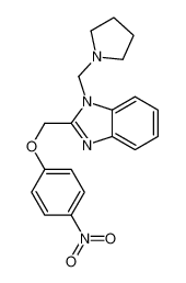 2-[(4-nitrophenoxy)methyl]-1-(pyrrolidin-1-ylmethyl)benzimidazole 84138-25-0