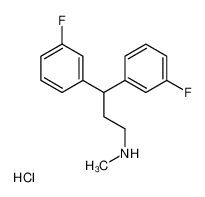 3,3-bis(3-fluorophenyl)-N-methylpropan-1-amine,hydrochloride 186495-99-8