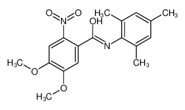 4,5-dimethoxy-2-nitro-N-(2,4,6-trimethylphenyl)benzamide 6103-06-6