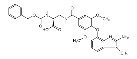 L-Alanine, 3-[[4-[(2-amino-1-methyl-1H-benzimidazol-4-yl)oxy]-3,5-dimethoxybenzoyl]amino]-N-[(phenylmethoxy)carbonyl]-