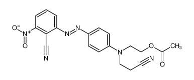 2-[N-(2-cyanoethyl)-4-[(2-cyano-4-nitrophenyl)diazenyl]anilino]ethyl acetate 12223-39-1