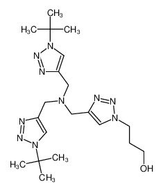 3-(4-((bis((1-tert-butyl-1H-1,2,3-triazol-4-yl)methyl)amino)methyl)-1H-1,2,3-triazol-1-yl)propan-1-ol