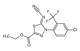 乙基(5Z)-4-[4-氯-2-(三氟甲基)苯基]-5-(氰基亚氨基)-4,5-二氢-1,3,4-噻二唑-2-羧酸酯