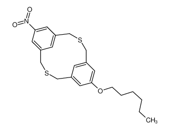 15-(hexyloxy)-55-nitro-3,7-dithia-1,5(1,3)-dibenzenacyclooctaphane 1391369-63-3