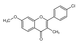 86073-65-6 spectrum, 3-methyl-7-methoxy-2-(4'-chlorophenyl)-4H-benzopyran-4-one