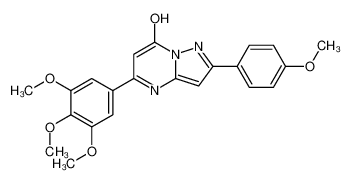 2-(4-Methoxyphenyl)-5-(3,4,5-trimethoxyphenyl)pyrazolo[1,5-a]pyri midin-7-ol 606114-56-1