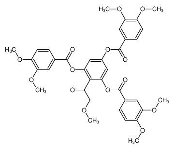 52165-08-9 structure, C36H34O14