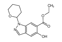 ethyl 5-hydroxy-1-(tetrahydro-2H-pyran-2-yl)-1H-indazole-6-carboxylate 1206800-79-4