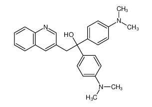 1,1-bis[4-(dimethylamino)phenyl]-2-quinolin-3-ylethanol