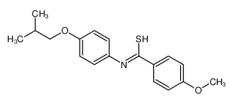 4-methoxy-N-[4-(2-methylpropoxy)phenyl]benzenecarbothioamide 62516-76-1