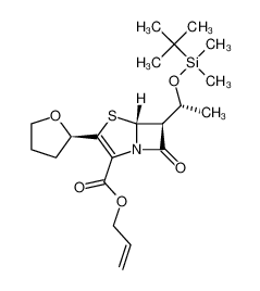 (5R,6S)-6-[(1R)-1-[[(1,1-Dimethylethyl)dimethylsilyl]oxy]ethyl]-7-oxo-3-[(2R)-tetrahydro-2-furanyl]-4-thia-1-azabicyclo[3.2.0]hept-2-ene-2-carboxylic acid 2-propenyl ester 120705-67-1